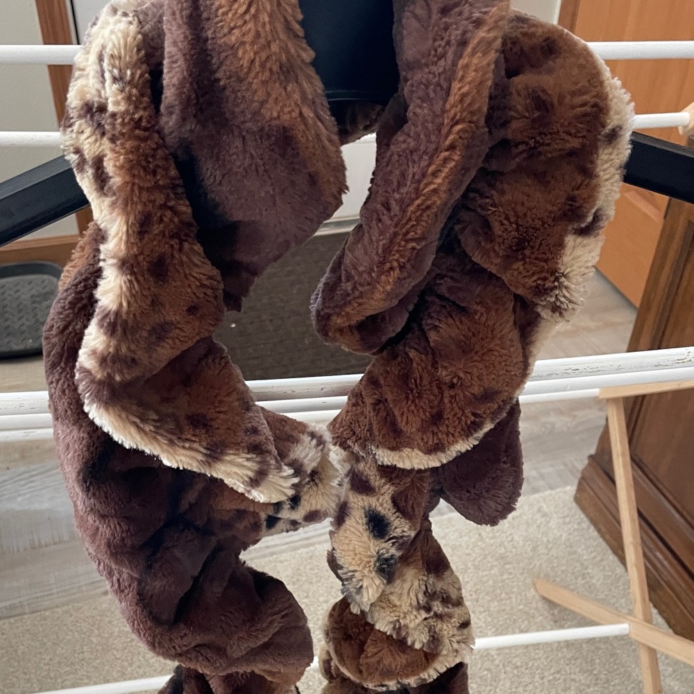Plush Brown Scarf